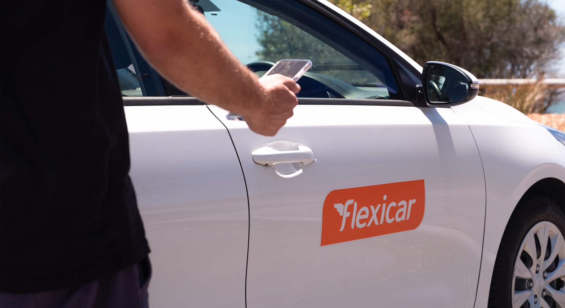 User booking a Flexicar vehicle instantly using the Flexicar mobile app